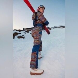 New FP Movement All Prepped Jacquard Ski Suit LARGE